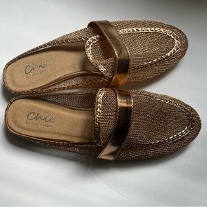Metallic mesh mule size 40 Chic by Lody Couture